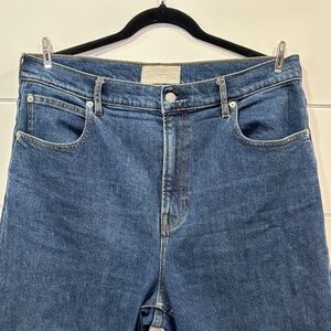 Everlane The Way High Jean organic cotton medium wash size 32 Long